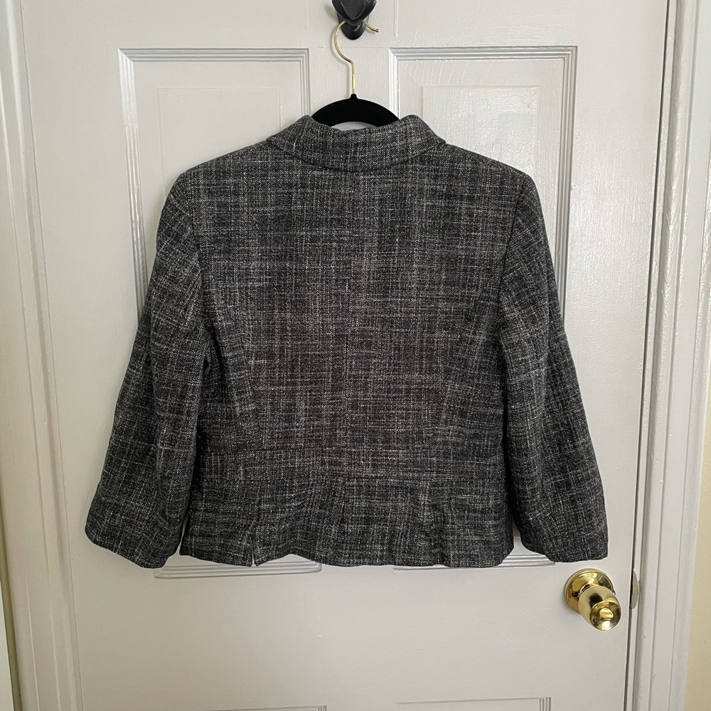 Black and Gray 10 LOFT Tweed Blazer - Picture 5 of 5